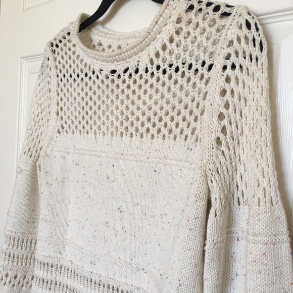 La Vie by Rebecca Taylor crochet knit confetti top - Picture 4 of 7